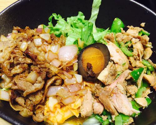 品尝kao烤肉饭的美妙滋味（美食探索）